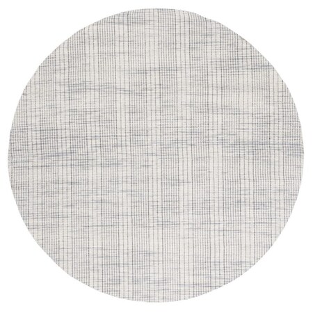 Safavieh 6 x 6 ft. Marbella Hand Woven Round Area Rug; Light Grey & Beige MRB309F-6R